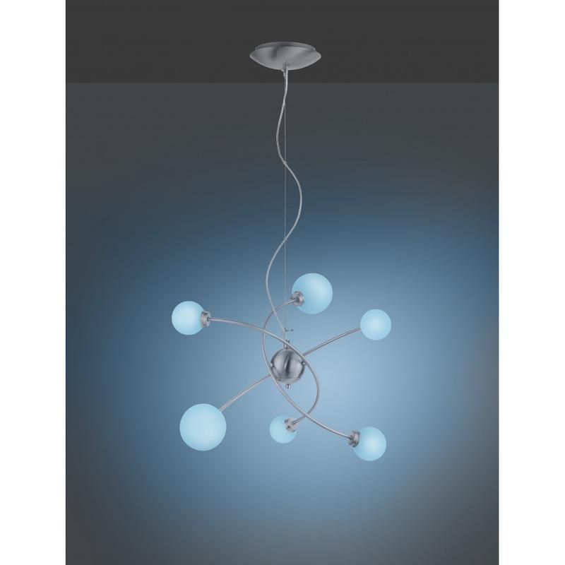 Trio DICAPO 350810607 wiz connected matt nikkel fém incl. 6 x 3W RGBW-LED/ 3000-5000K/ 300Lm SMD 300 lm IP20 A+