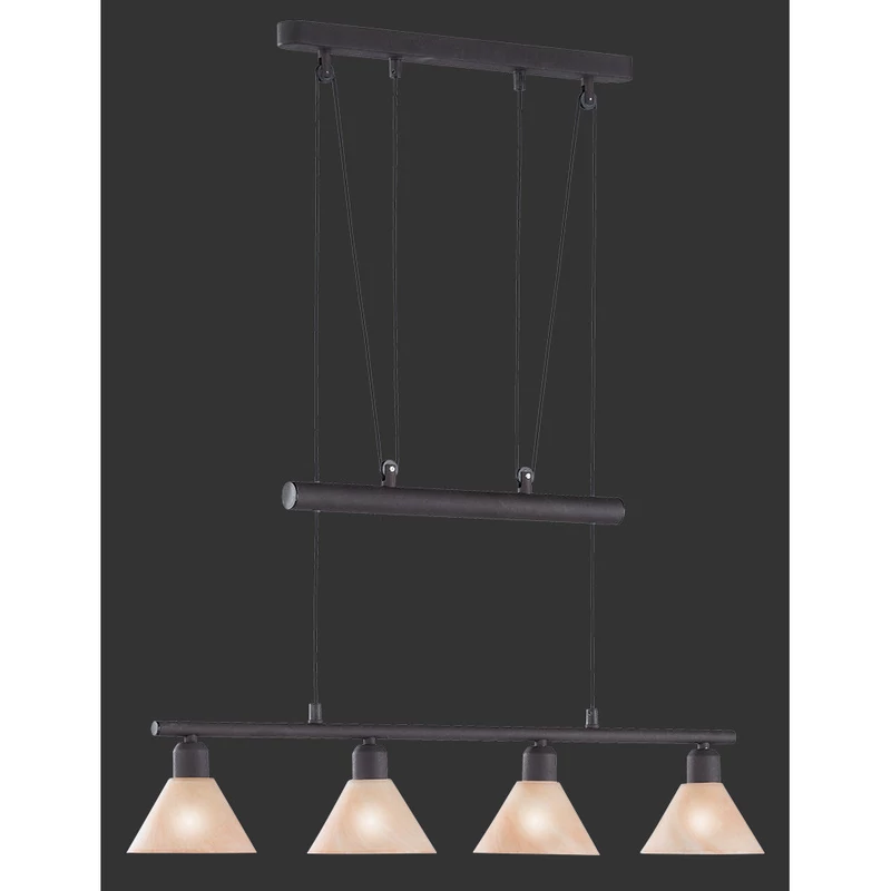 Trio STAMINA 3751041-24 többágú függeszték alabástrom excl. 4 x E14, max. 40W E14 4 db