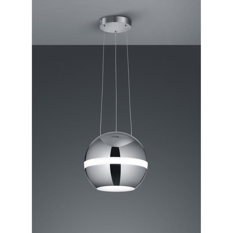 Trio BALLOON 376110106 led függeszték króm fém incl. 1 x SMD, 30W, 3000K, 2650Lm 2650 lm 3000 K IP20 A+