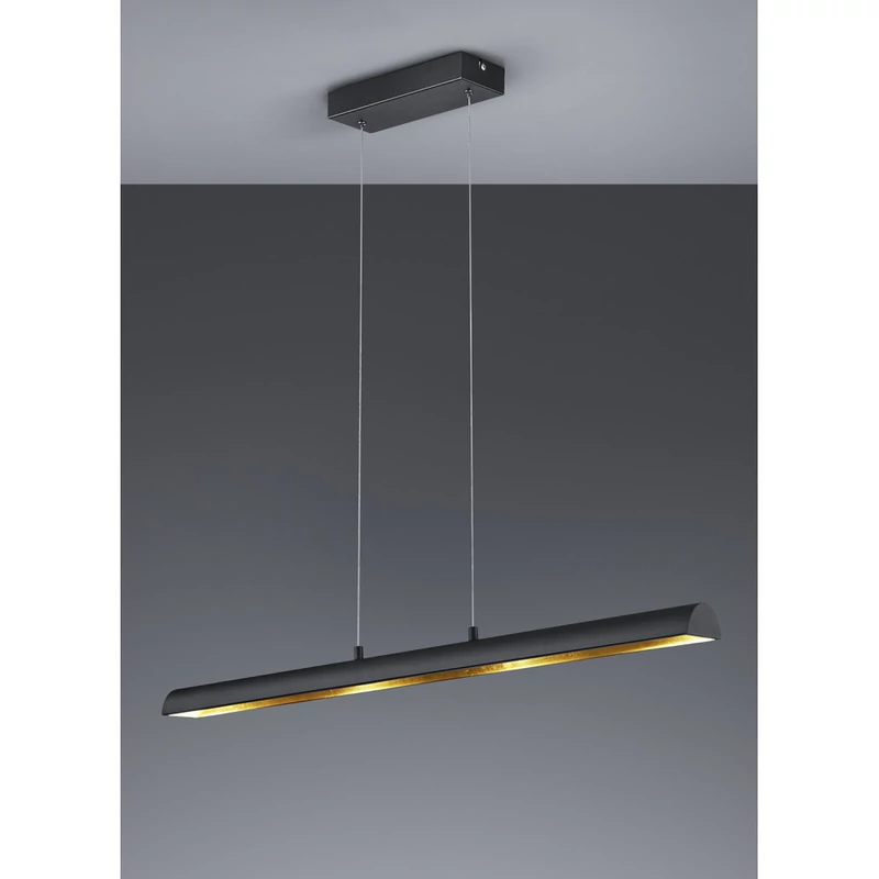 Trio RAMIRO 376410402 led függeszték fekete fém incl. 4 x SMD, 4,3W, 3000K, 430Lm SMD 430 lm 3000 K IP20