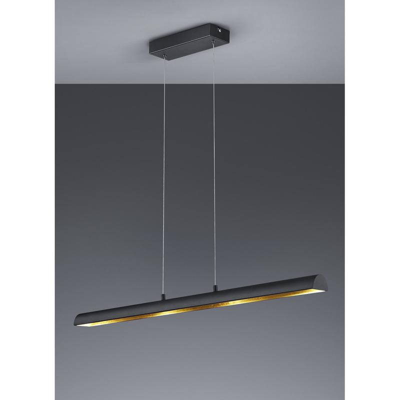 Trio RAMIRO 376410402 led függeszték fekete fém incl. 4 x SMD, 4,3W, 3000K, 430Lm SMD 430 lm 3000 K IP20