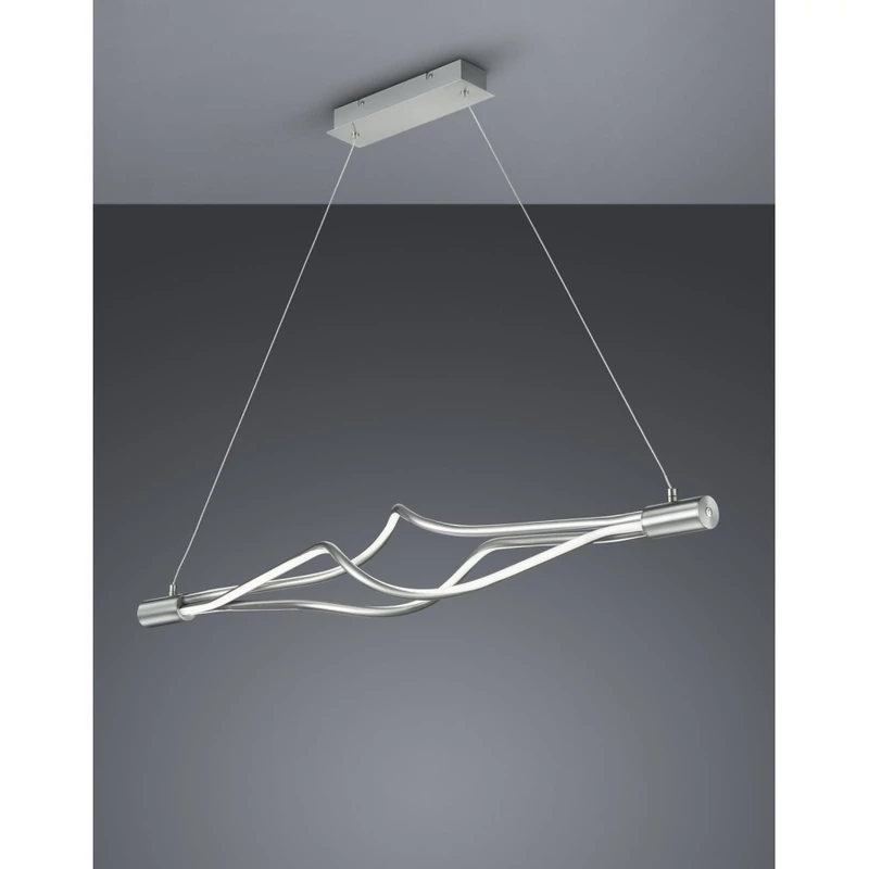 Trio LOOP 379890307 többágú függeszték matt nikkel fém incl. 3 x SMD, 9W, 3000 + 5000K, 850Lm 850 lm 3000 K IP20 A+