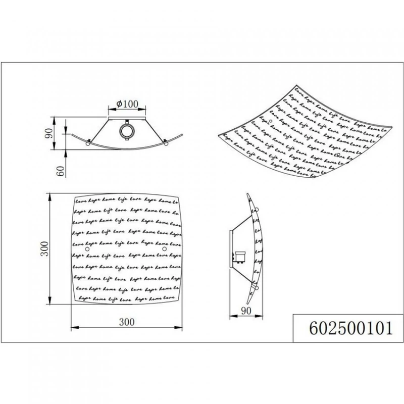Trio SIGNA 602500101 mennyezeti lámpa fém excl. 1 x E27, max. 40W E27 IP20