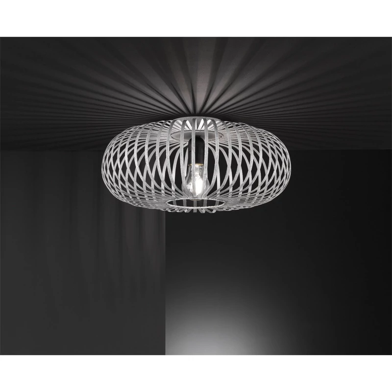Trio JOHANN 606900161 mennyezeti lámpa antik szürke fém excl. 1 x E27, max. 60W E27 IP20