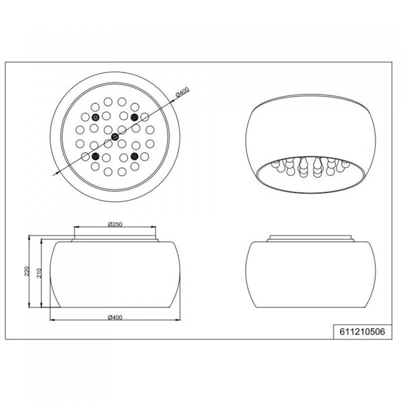 Trio Vapore 611210506 led függeszték króm üveg