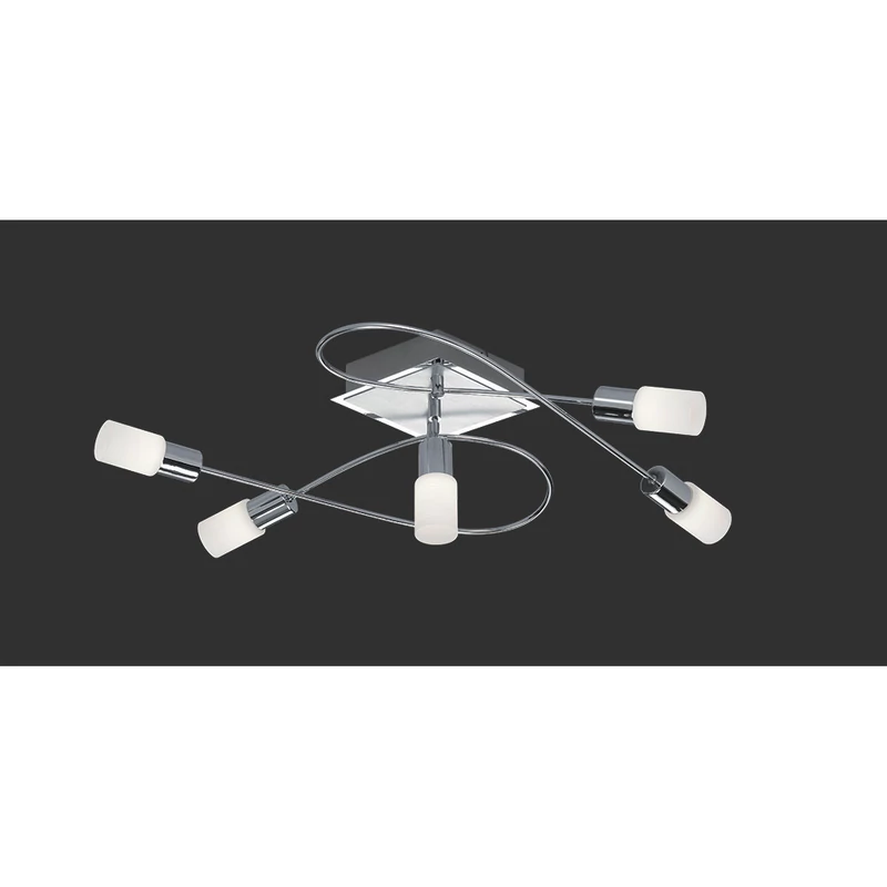 Trio CLAPTON 621410505 mennyezeti lámpa króm incl. 5 x SMD, 4,3W, 3000K, 430Lm LED 2700 K