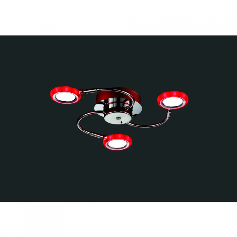 Trio TURNER 624410306 mennyezeti lámpa króm fém incl. 3 x SMD, 4,2W, 3000K, 400Lm 400 lm 3000 K IP20 A+