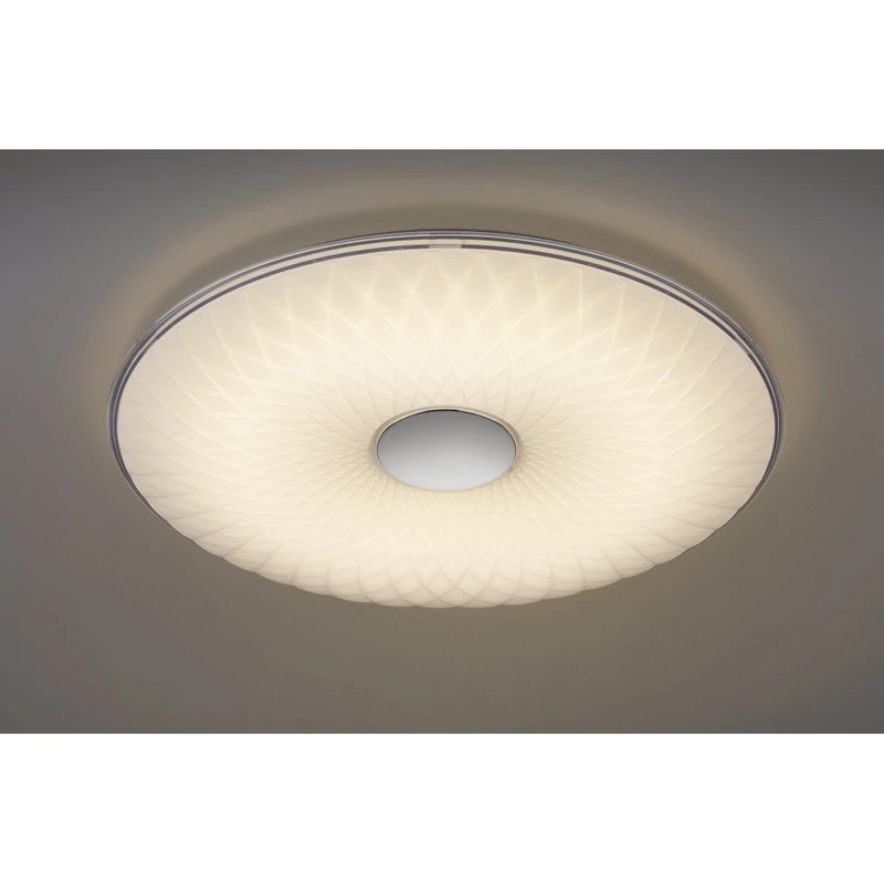 Trio LOTUS 629090101 mennyezeti lámpa fehér műanyag incl. 1 x SMD, 70W, 3000 - 5500K, 6500Lm SMD 6500 lm IP20 A+