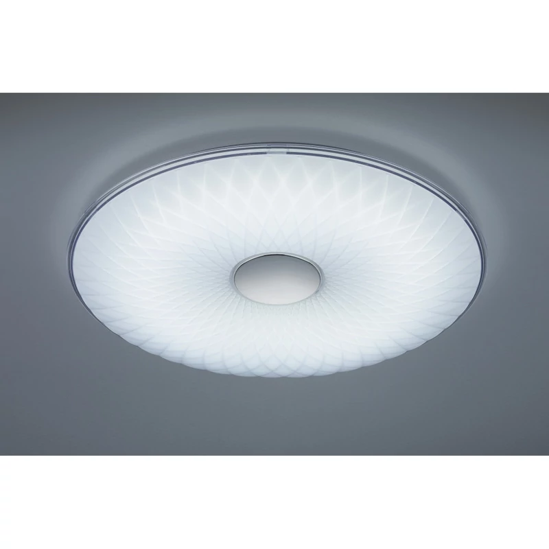 Trio LOTUS 629090101 mennyezeti lámpa fehér műanyag incl. 1 x SMD, 70W, 3000 - 5500K, 6500Lm SMD 6500 lm IP20 A+