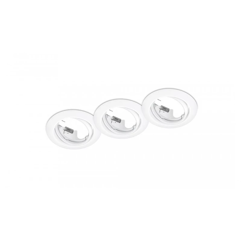 Trio JURA 650100331 spot lámpa keret matt fehér fém excl. 3 x GU10, max. 15W GU10 IP20