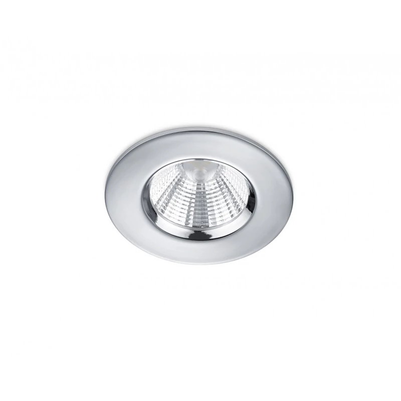 Trio ZAGROS 650710106 álmennyezetbe építhető lámpa króm fém incl. 1 x SMD, 5,5W, 3000K, 345Lm SMD 345 lm IP65 A