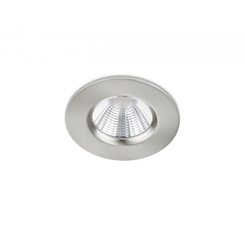 Trio ZAGROS 650710107 álmennyezetbe építhető lámpa matt nikkel fém incl. 1 x SMD, 5,5W, 3000K, 345Lm SMD 345 lm IP65 A