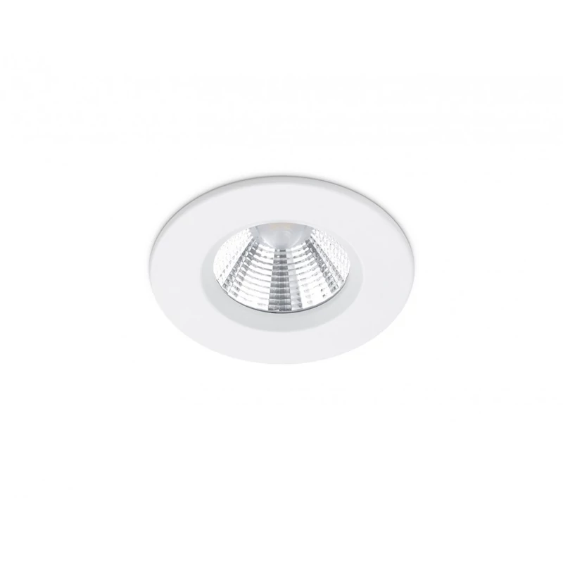 Trio ZAGROS 650710131 álmennyezetbe építhető lámpa matt fehér fém incl. 1 x SMD, 5,5W, 3000K, 345Lm SMD 345 lm IP65 A