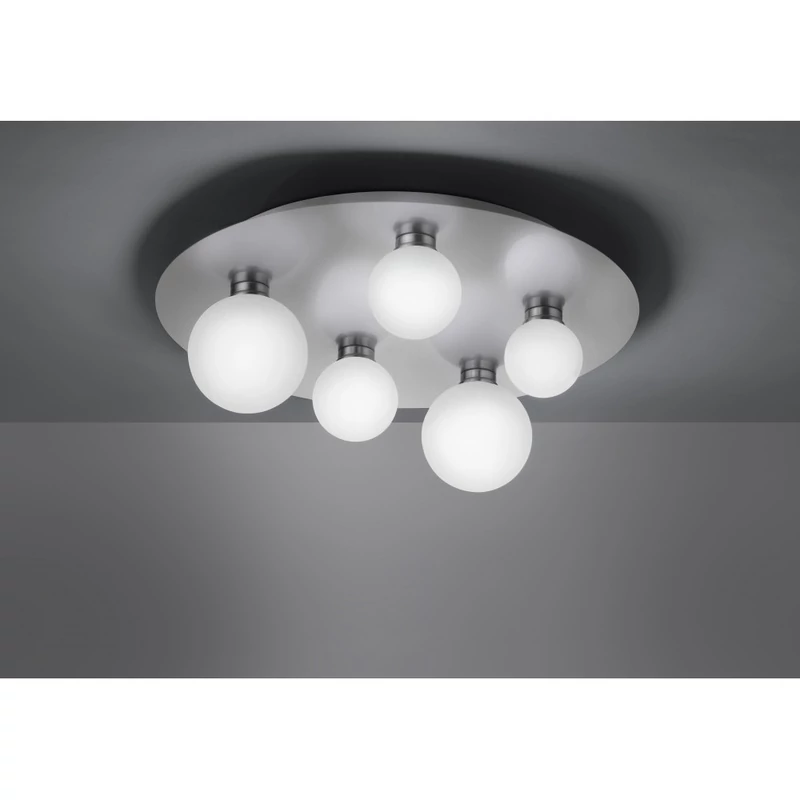 Trio DICAPO 650810507 wiz connected matt nikkel fém incl. 5 x 3W RGBW-LED/ 3000-5000K/ 300Lm SMD 5 db 300 lm IP20 A+