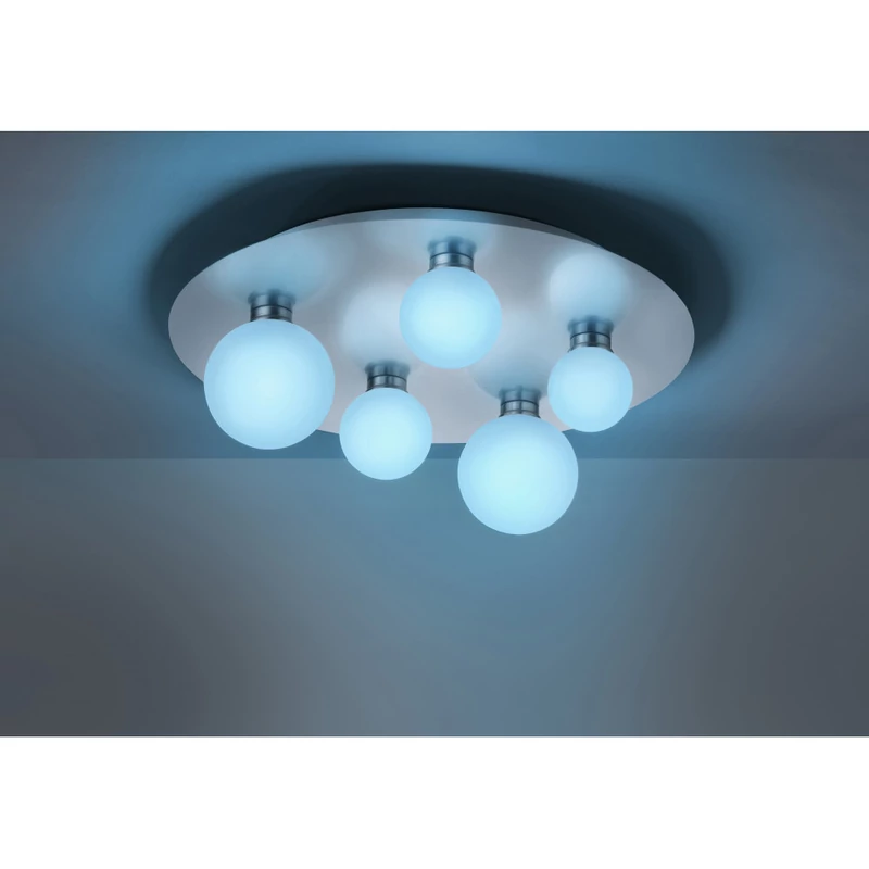 Trio DICAPO 650810507 wiz connected matt nikkel fém incl. 5 x 3W RGBW-LED/ 3000-5000K/ 300Lm SMD 5 db 300 lm IP20 A+