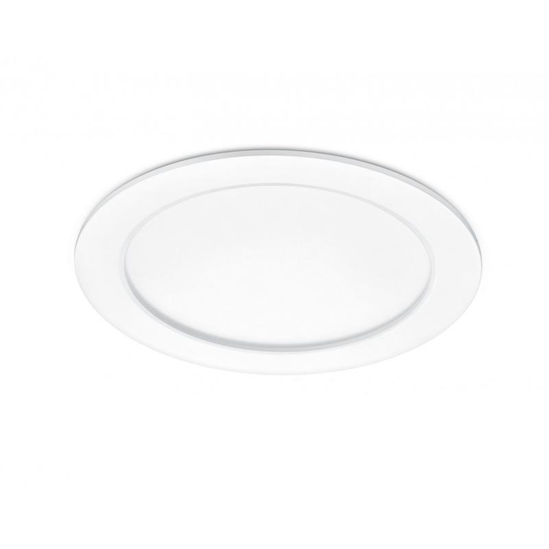 Trio PINDOS 650910131 álmennyezetbe építhető lámpa matt fehér fém incl. 1 x SMD, 18W, 3000K, 1500Lm SMD 1500 lm IP44 A+