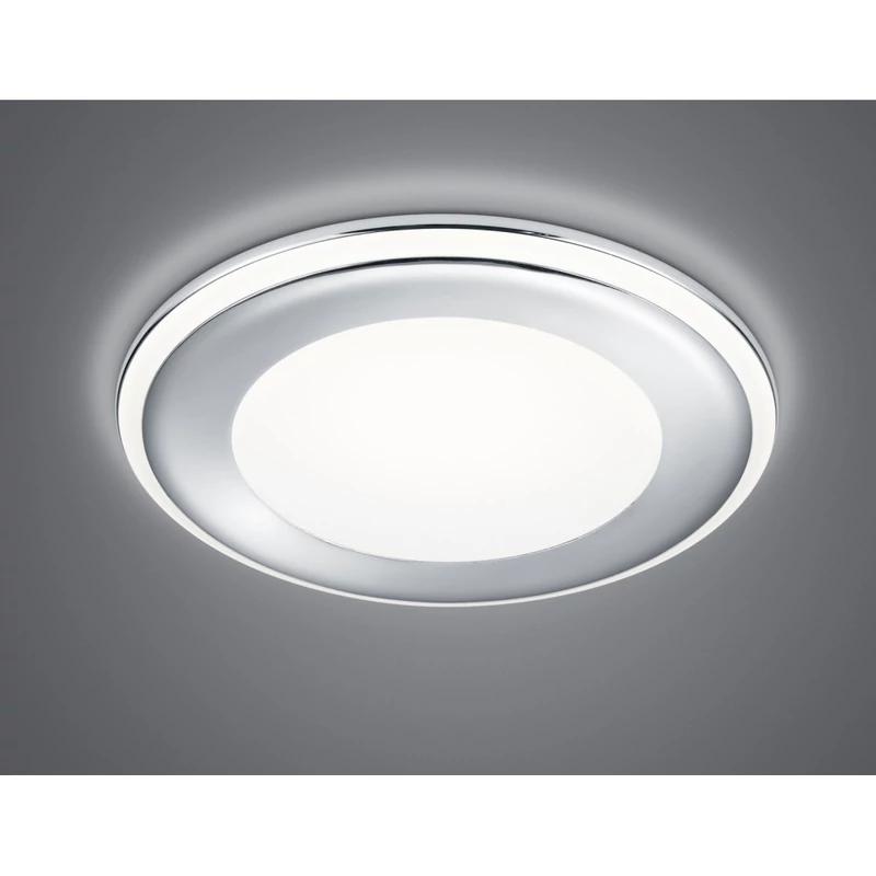Trio Aura 652410106 süllyesztett lámpa króm műanyag incl. 1 x 12,5W LED/ 3000K/ 900Lm SMD 1040 lm 3000 K IP20 A+