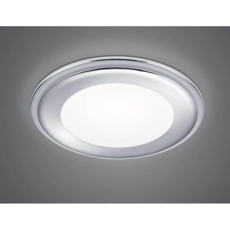 Trio Aura 652410106 süllyesztett lámpa króm műanyag incl. 1 x 12,5W LED/ 3000K/ 900Lm SMD 1040 lm 3000 K IP20 A+