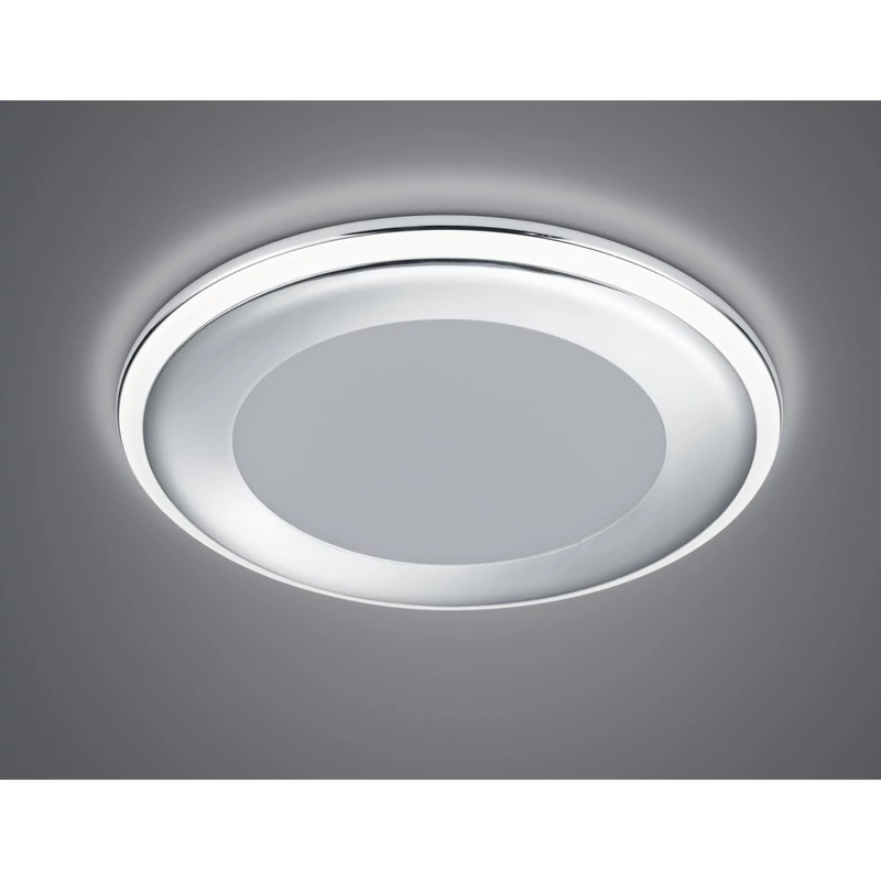 Trio Aura 652410106 süllyesztett lámpa króm műanyag incl. 1 x 12,5W LED/ 3000K/ 900Lm SMD 1040 lm 3000 K IP20 A+