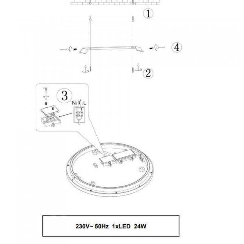 Trio CESAR 656412406 mennyezeti lámpa króm fém incl. 1 x SMD, 24W, 3000K, 2000Lm 2000 lm 3000 K IP20 A+
