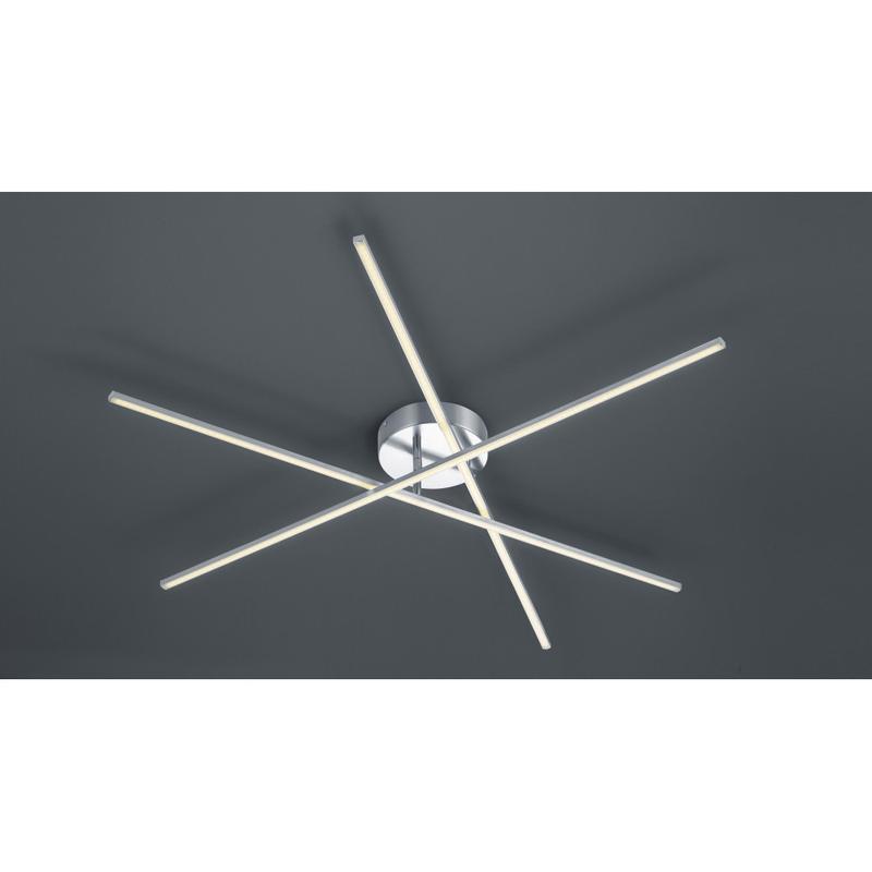 Trio TIRIAC 671610307 mennyezeti lámpa matt nikkel fém incl. 3 x SMD, 8,5W, 3000K, 950Lm SMD 950 lm IP20 A+