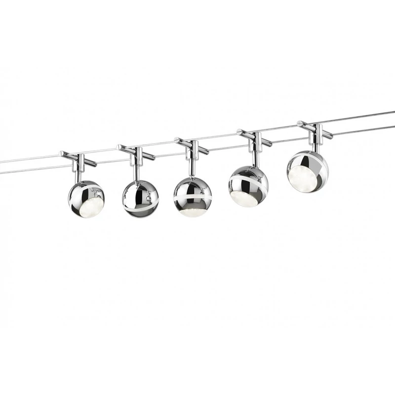 Trio BALOUBET 778210506 mennyezeti lámpa króm fém incl. 5 x SMD, 3,8W, 3100K, 350Lm SMD 350 lm 3100 K IP20