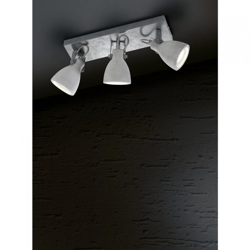 Trio CONCRETE 802500378 mennyezeti lámpa beton fém excl. 3 x GU10, max. 42W GU10 IP20
