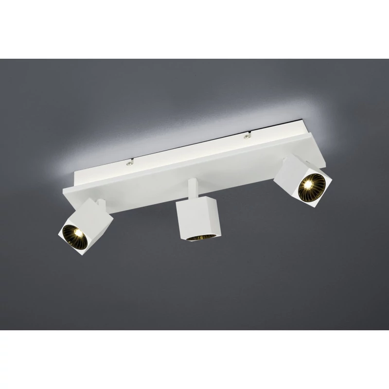 Trio CUBA 828510431 mennyezeti lámpa matt fehér fém incl. 3 x SMD, 4,3W, 3000K, 430Lm SMD 430 lm IP20 A+