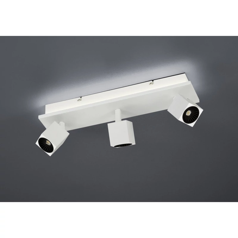 Trio CUBA 828510431 mennyezeti lámpa matt fehér fém incl. 3 x SMD, 4,3W, 3000K, 430Lm SMD 430 lm IP20 A+
