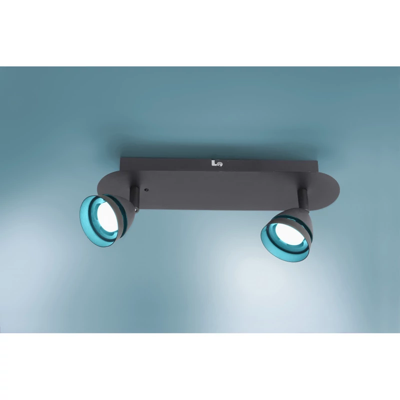 Trio GEMINI 850010232 wiz connected matt fekete fém incl. 2 x SMD, 3W, 3000 - 5000K, 300Lm SMD 300 lm IP20 A+