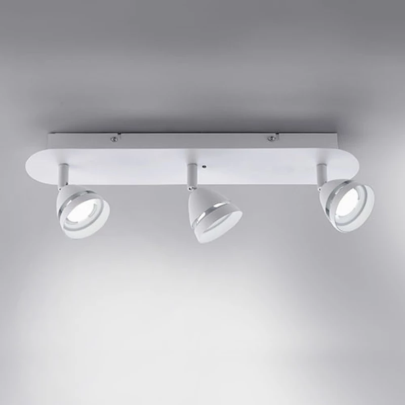 Trio GEMINI 850010331 wiz connected matt fehér fém incl. 3 x SMD, 3W, 3000 - 5000K, 300Lm SMD 300 lm IP20 A+