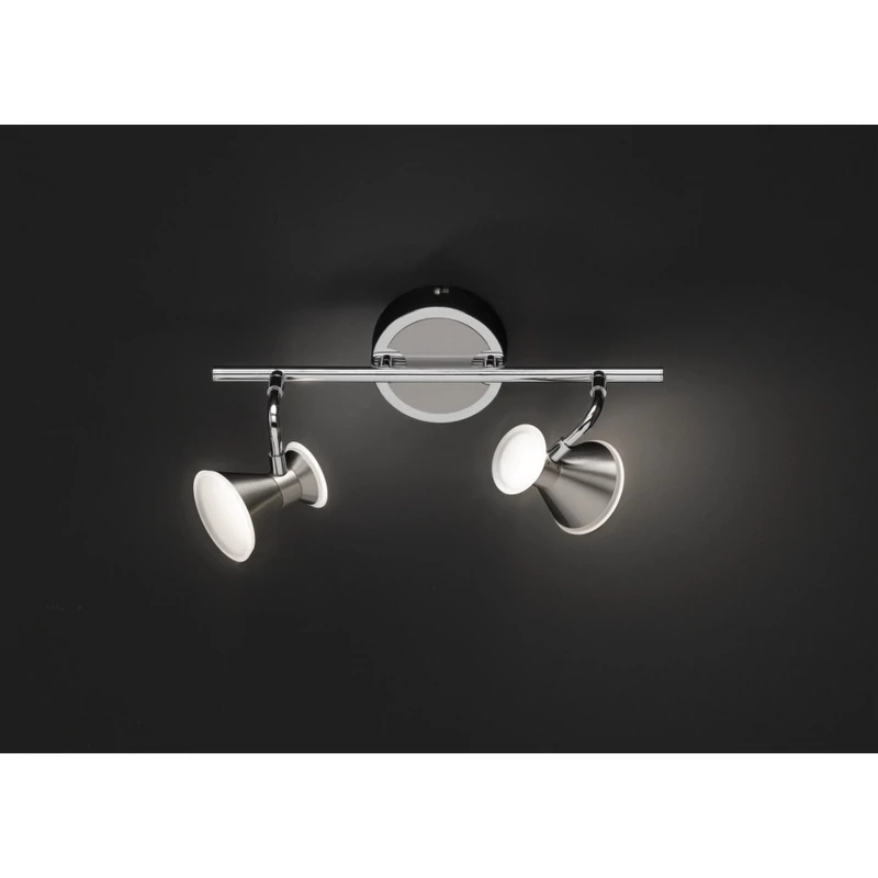 Trio DUKE 872110207 mennyezeti lámpa matt nikkel fém incl. 2 x SMD, 4,3W, 3000K, 400Lm 2 db 400 lm 3000 K IP20 A+