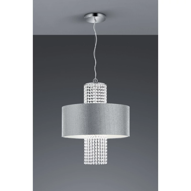 Trio KING R30483089 egyágú függeszték króm fém excl. 3 x E14 E14 IP20