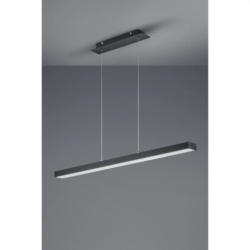 Trio AGANO R32801132 led függeszték matt fekete alumínium incl. 1 x SMD, 18W, 3000+4000+5000+6500K, 1800Lm SMD 1800 lm IP20 A+