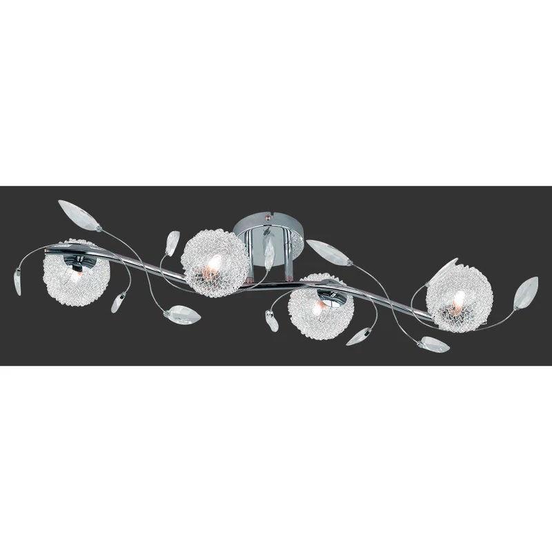 Trio WIRE R61354106 mennyezeti lámpa króm incl. 4 x G9, 28W, 2800K, 370Lm G9