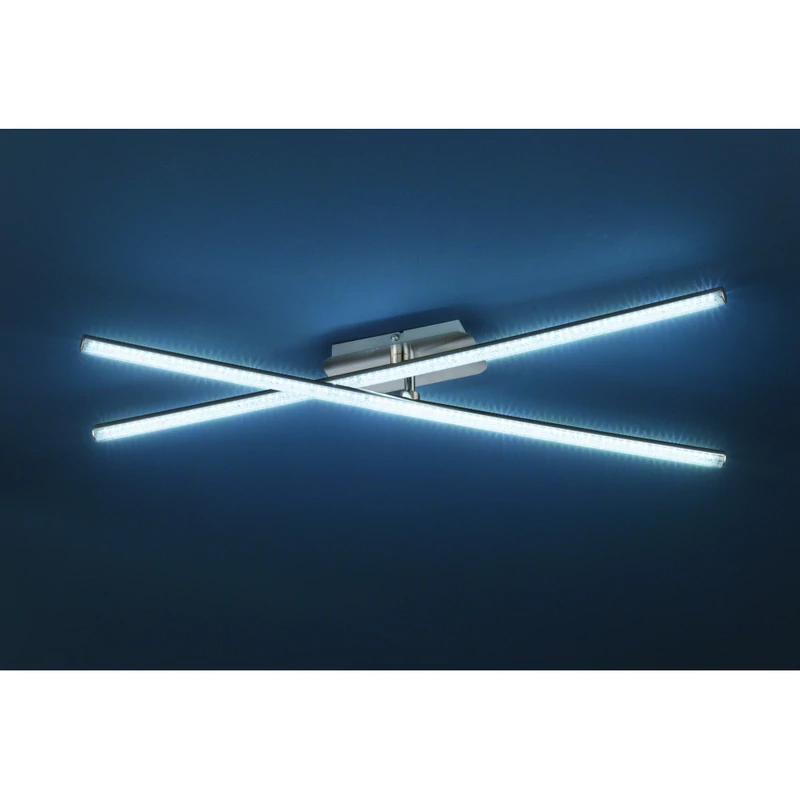 Trio CHAUSSEE R62462100 mennyezeti lámpa matt nikkel fém incl. 2 x SMD, 8W, 4000K, 800Lm 800 lm 4000 K IP20 A+