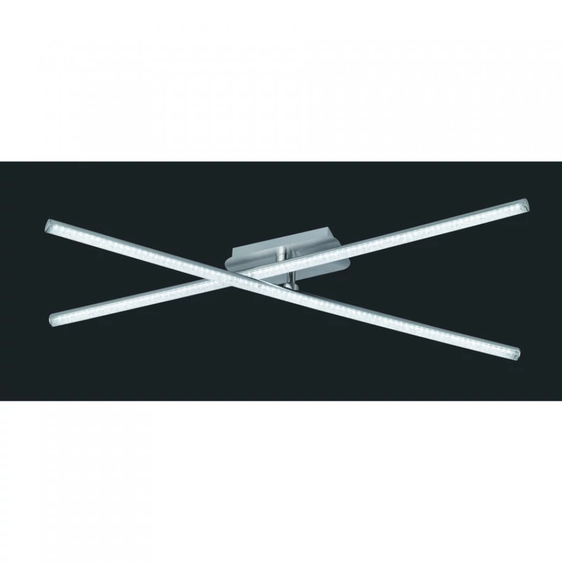 Trio CHAUSSEE R62462100 mennyezeti lámpa matt nikkel fém incl. 2 x SMD, 8W, 4000K, 800Lm 800 lm 4000 K IP20 A+