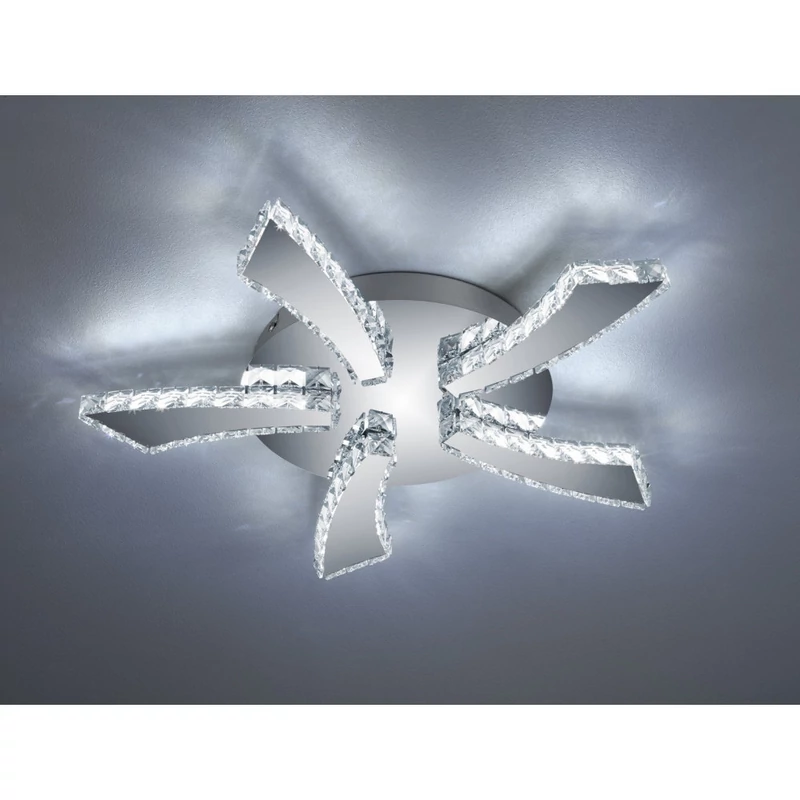 Trio PHIN R62485106 mennyezeti lámpa króm fém incl. 1 x SMD, 30W, 3000+4500+6500K, 3000Lm SMD 3000 lm IP20 A