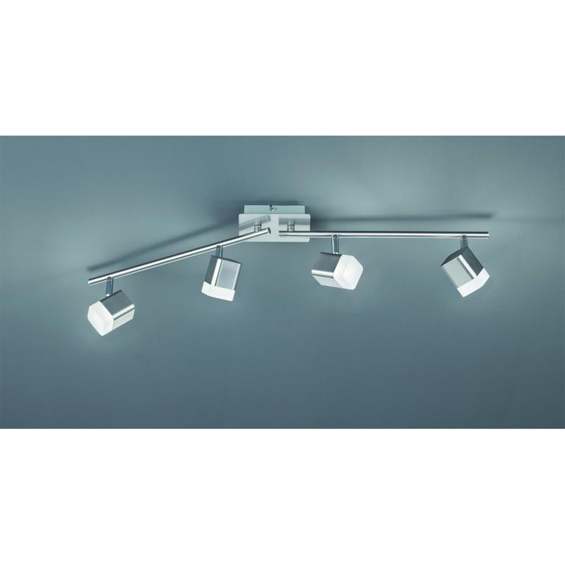 Trio ROUBAIX R82154107 mennyezeti lámpa matt nikkel fém incl. 4 x SMD, 4W, 3000K, 400Lm SMD 4 db 400 lm IP20 A+