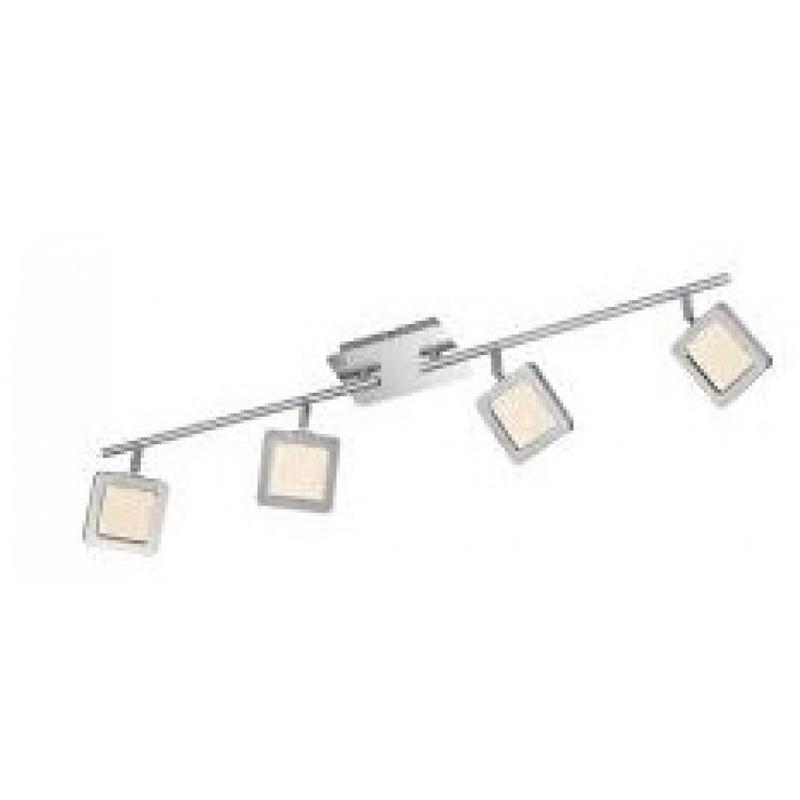 Trio VISION 872610407 mennyezeti lámpa matt nikkel fém incl. 4 x SMD, 4,3W, 3000K, 380Lm 380 lm 3000 K IP20 A+